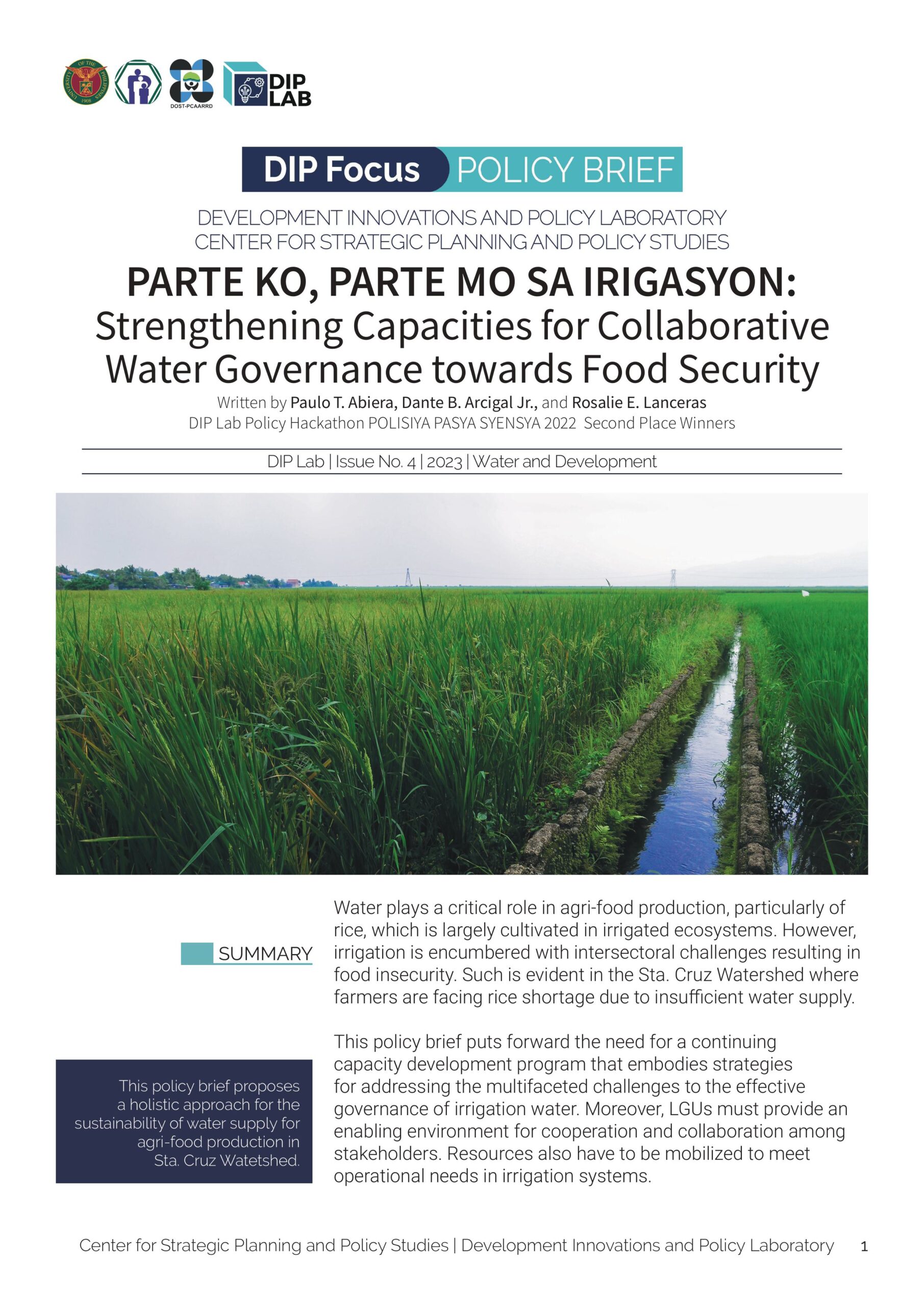 DIP Focus_Parte Mo Parte Ko Policy Brief